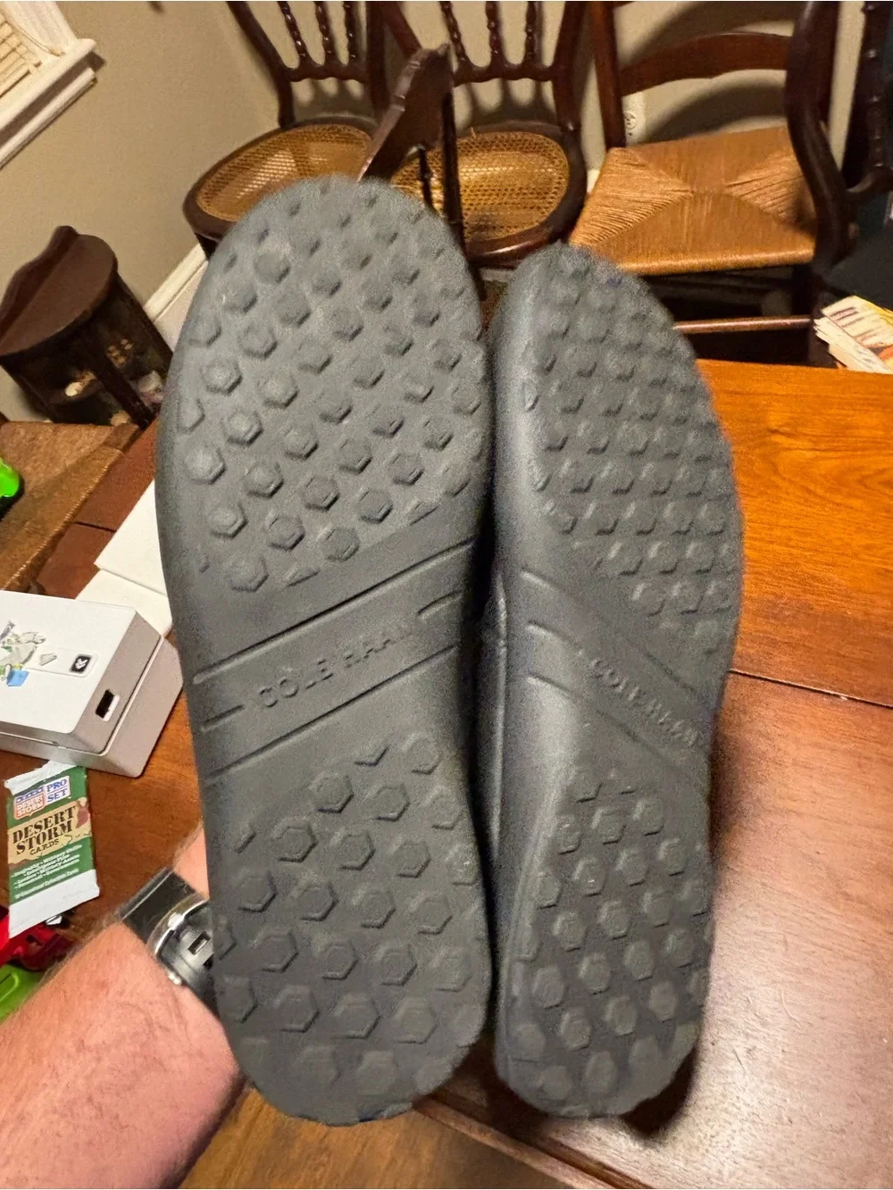 Cole Haan Men’s Black Leather Venetian Driving Loafers Size 10M Style C2740FCK16